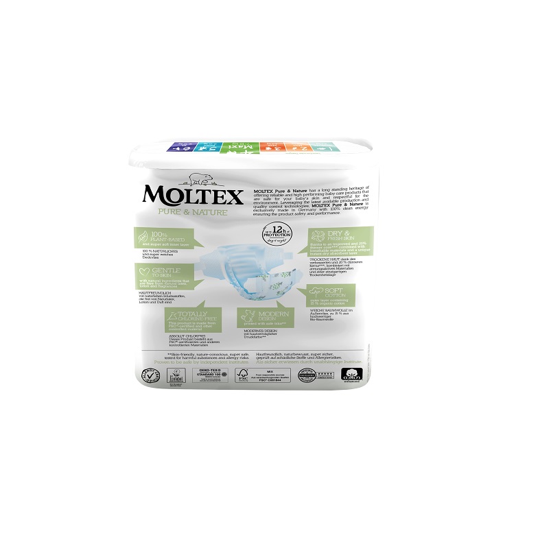 Scutece Eco Maxi Nr. 4 , 29 bucati,  7- 18 kg, Moltex